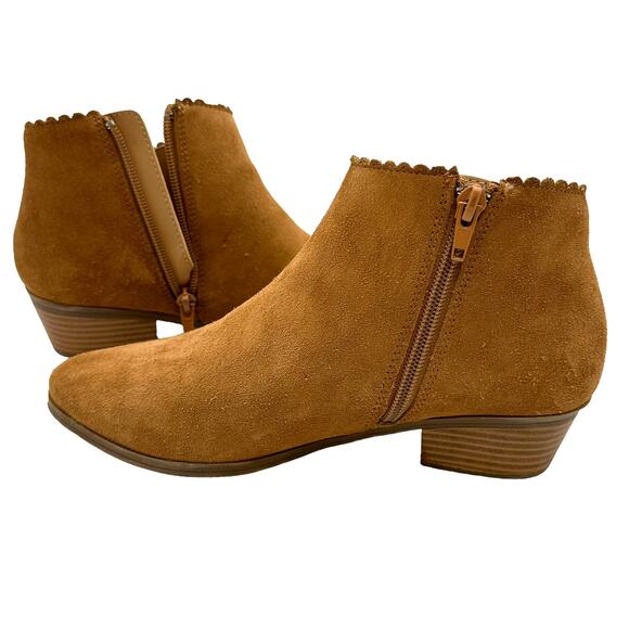 Jack Rogers Kali Tan Suede Bow Bootie Women's Size 6M Good Used Condition - Picture 5 of 9
